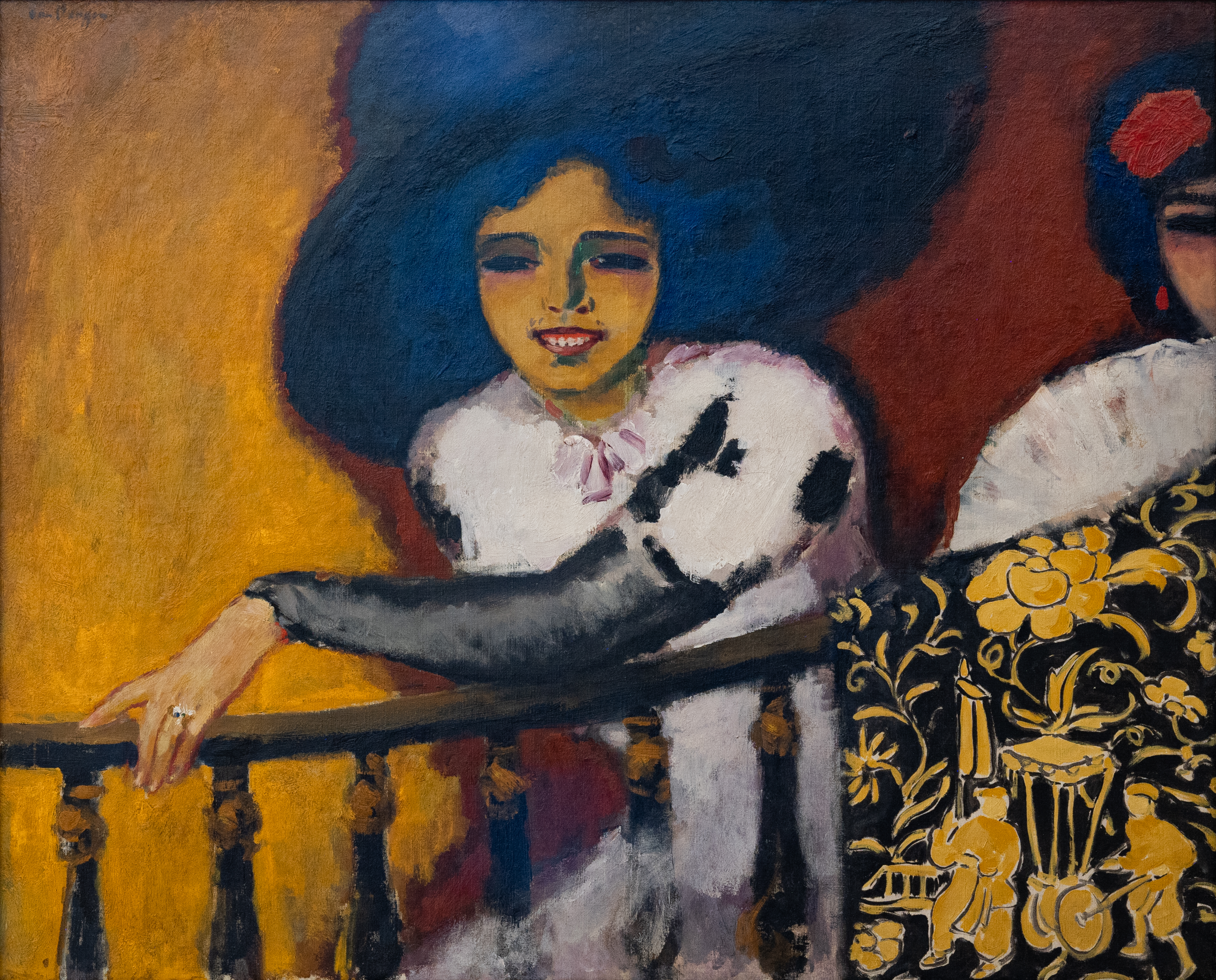 En la Plaza, femmes a la balustrade_0